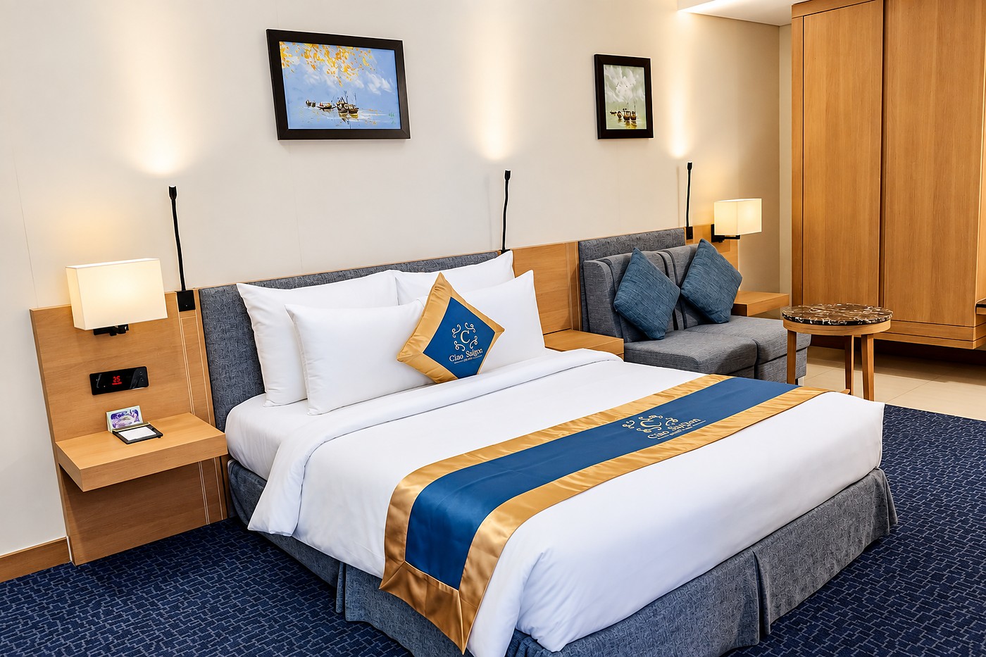 Spacious Suite Double room with a bathtub
